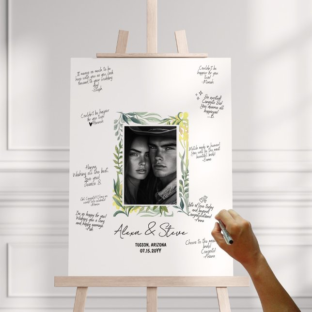 Tropical Guest Book Alternative Wedding Foam Board (Tropical Guest Book Alternative Wedding Foam Board)