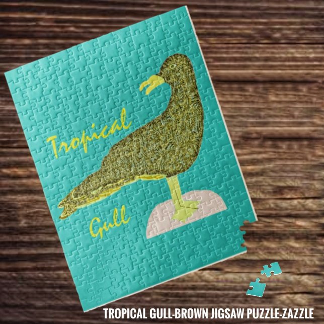 Tropical Gull-Brown Jigsaw Puzzle (Creator Uploaded)