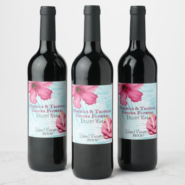 Tropical Gumdrop & Hibiscus Label (Bottles)