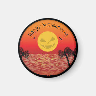 Tropical Halloween Magnet