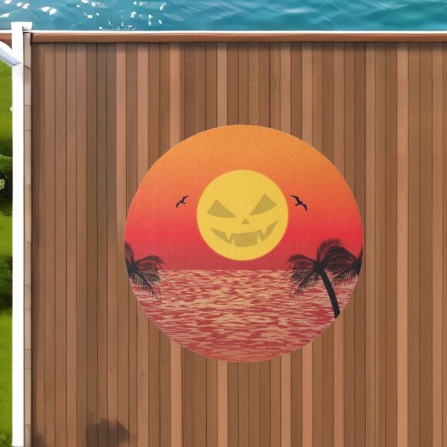 Tropical Halloween Outdoor Rug (Insitu (Outdoor 1))