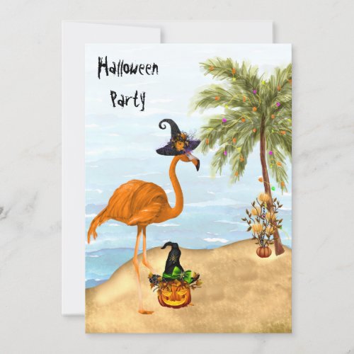 Tropical Halloween Party Invitation