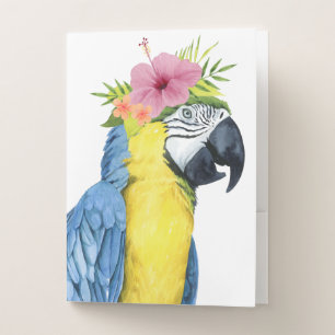 Tropical Halo - Parrot Pocket Folder