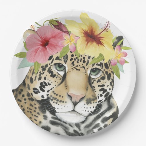 Tropical Halo  Sweet Cheetah Paper Plates