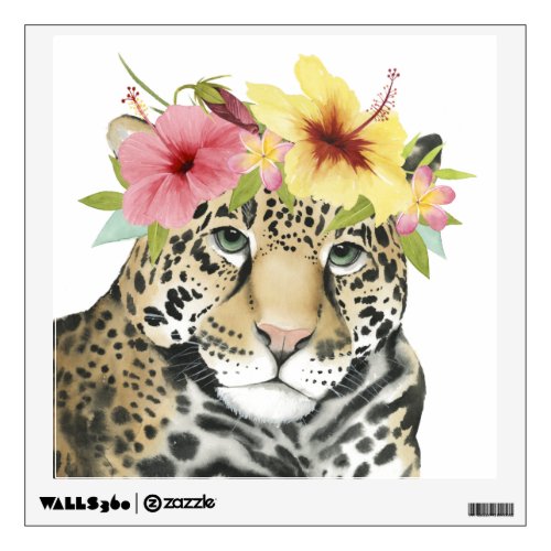 Tropical Halo  Sweet Cheetah Wall Decal