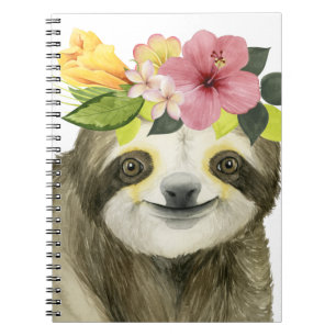 Tropical Halo Sweet Sloth Notebook