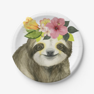 Tropical Halo   Sweet Sloth Paper Plates