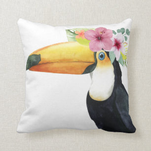 Tropical Halo - Toucan Throw Pillow