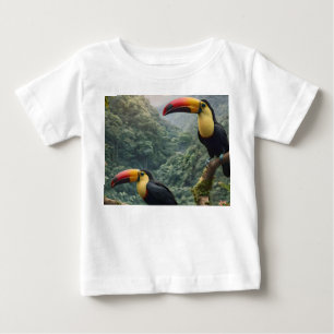 Tropical Harmony: Two Toucans in the Canopy Baby T-Shirt