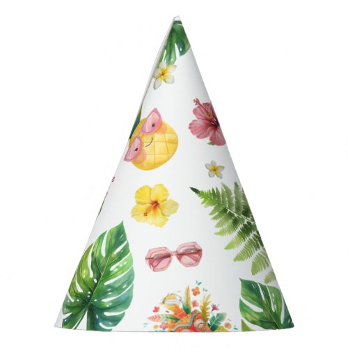 Tropical Hawaii Aloha Birthday party Party Hat