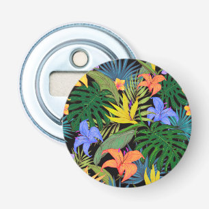 Tropical Hawaii Aloha Flower Graphic Bottle Opener