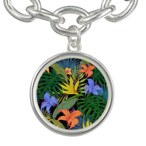 Tropical Hawaii Aloha Flower Graphic Bracelet