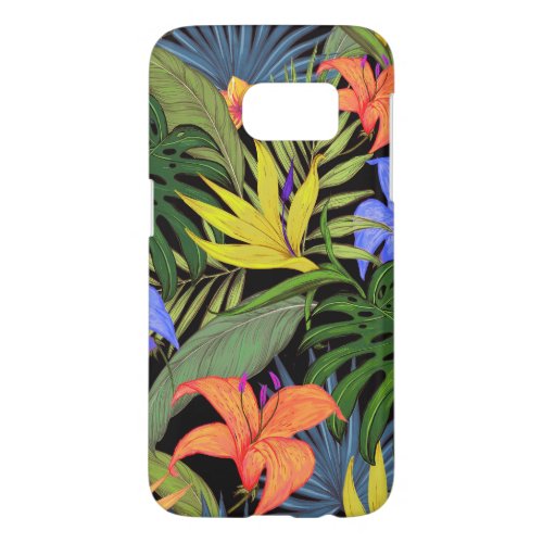 Tropical Hawaii Aloha Flower Graphic Samsung Galaxy S7 Case
