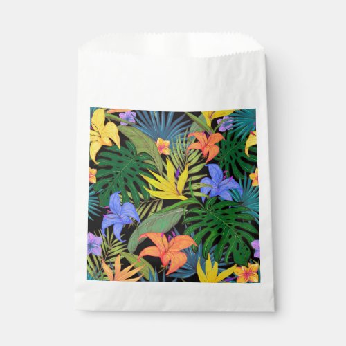 Tropical Hawaii Aloha Flower Graphic Favor Bag