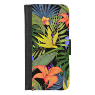 Tropical Hawaii Aloha Flower Graphic iPhone 8/7 Wallet Case