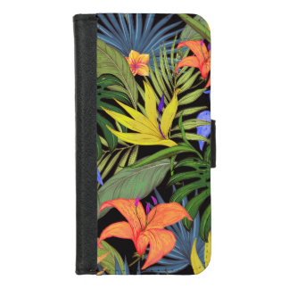 Tropical Hawaii Aloha Flower Graphic iPhone 8/7 Wallet Case