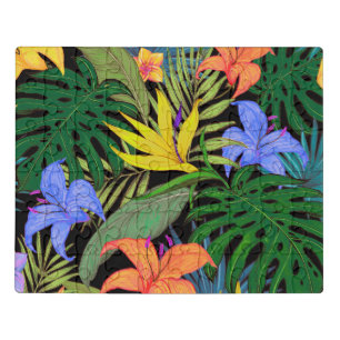 Tropical Hawaii Aloha Flower Graphic Jigsaw Puzzle