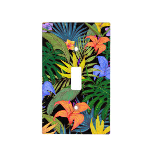 Tropical Hawaii Aloha Flower Graphic Light Switch Cover