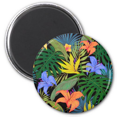 Tropical Hawaii Aloha Flower Graphic Magnet