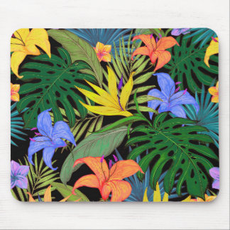 Tropical Hawaii Aloha Flower Graphic Mouse Pad