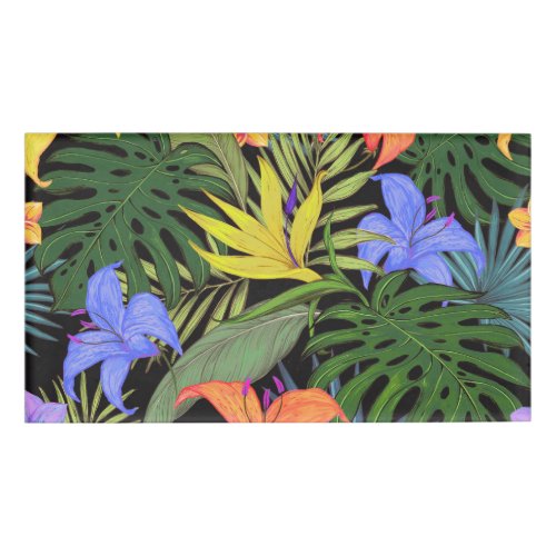 Tropical Hawaii Aloha Flower Graphic Name Tag