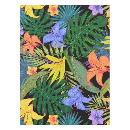 Tropical Hawaii Aloha Flower Graphic Tablecloth