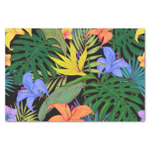 Tropical Hawaii Aloha Flower Graphic Tissue Paper