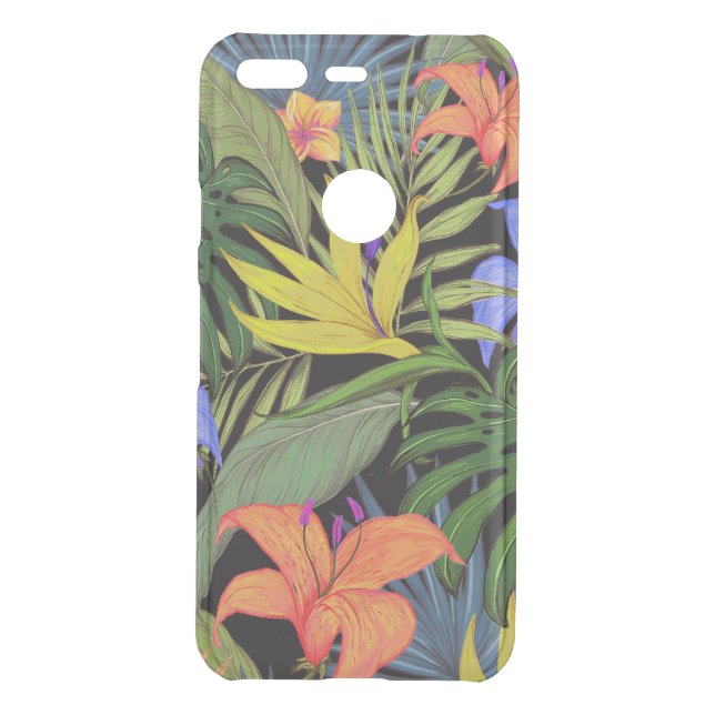 Tropical Hawaii Aloha Flower Graphic Uncommon Google Pixel Case (Back)