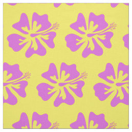 Tropical Hawaii floral pattern Hibiscus flower Fabric