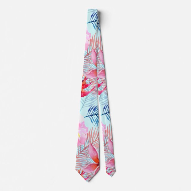 Tropical Hawaii. Neck Tie (Front)