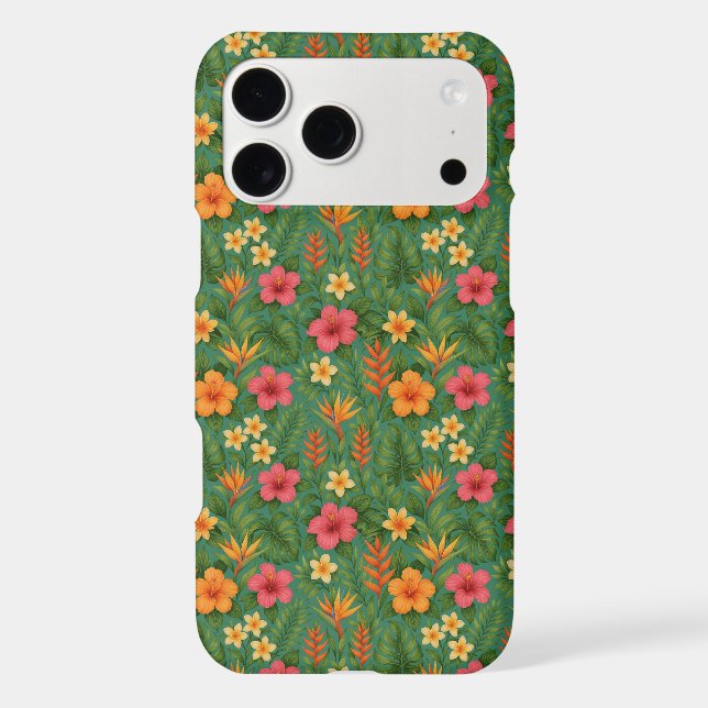 Tropical/Hawaii patterned floral Case-Mate iPhone Case (Back)