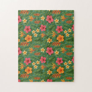 Tropical/Hawaii patterned floral Jigsaw Puzzle