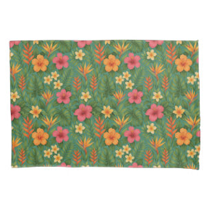 Tropical/Hawaii patterned floral Pillow Case