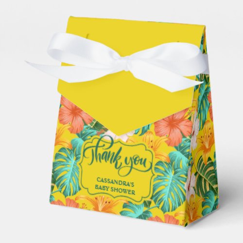 Tropical Hawaiian Aloha Baby Shower Favor Box