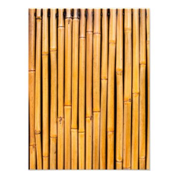 Tropical Hawaiian Bamboo Background Template Photo Print by SilverSpiral at Zazzle