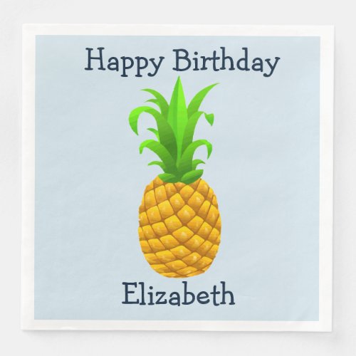 Tropical Hawaiian Birthday Luau Napkins