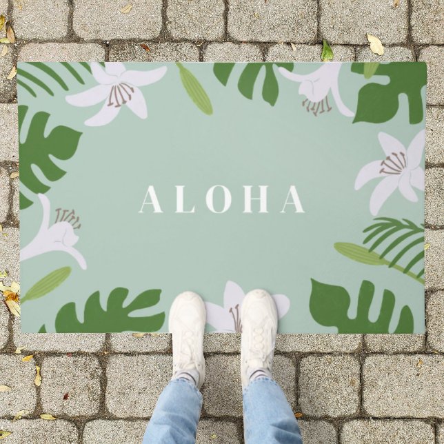 Tropical Hawaiian Door Mat (Creator Uploaded)