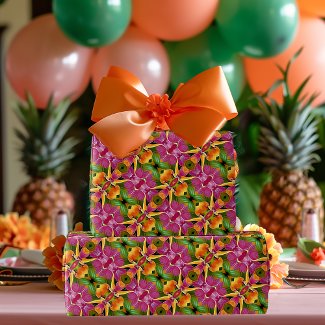 Tropical Hawaiian Floral Bohemian Aloha 