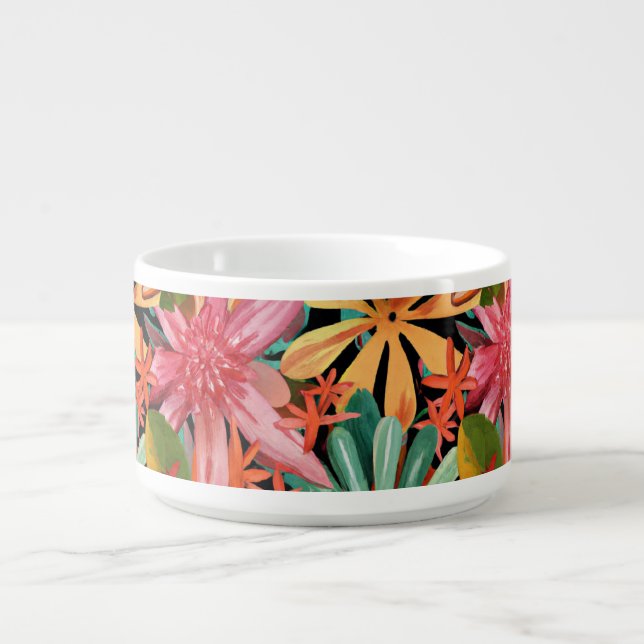 tropical/Hawaiian/floral/flower Bowl (Center)