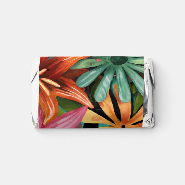 tropical/Hawaiian/floral/flower Hershey's Miniatures (Front)
