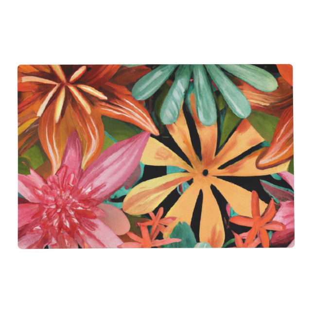 tropical/Hawaiian/floral/flower Placemat (Front)