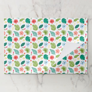 Tropical Hawaiian Floral Paper Placemats