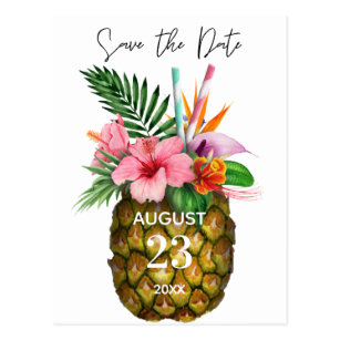 Hawaiian Save The Date Cards Zazzle Hawaiian Save The Date Cards Zazzle