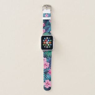 Tropical Hawaiian Flower Beach Vacation Apple Watch Band