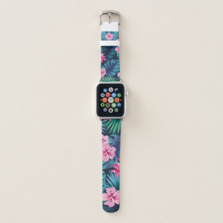 Tropical Hawaiian Flower Beach Vacation Apple Watch Band