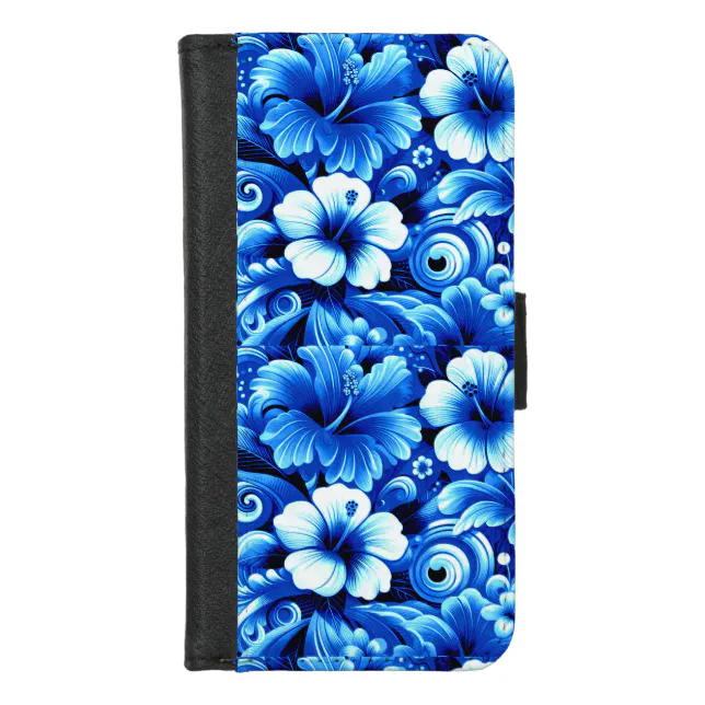 Tropical Hawaiian Flowers Hibiscus Cobalt Blue iPhone Wallet Case | Zazzle Tropical Hawaiian Flowers Hibiscus Cobalt Blue iPhone Wallet Case | Zazzle