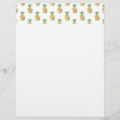 Tropical Hawaiian Gold Foil Pineapple Pattern (Front)
