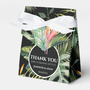 Tropical Hawaiian Heliconia Wedding Thank You Bag Favor Boxes