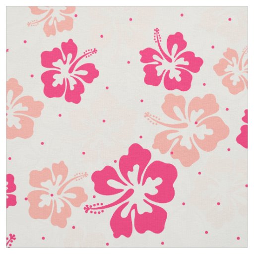 Tropical Hawaiian Hibiscus floral pattern Fabric