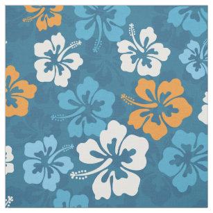Buy Hibiscus Flower Print Spandex Fabric, Brown Tropical Swimwear Fabric,  Elastane 4 Way Stretch Fabric, Hawaii Swimsuit Fabric by the Meter Online  in India 